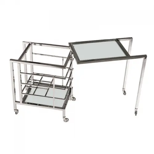 By Kohler  Bar Trolley Ernesto 72x42x77cm With Clear Glass (109564)