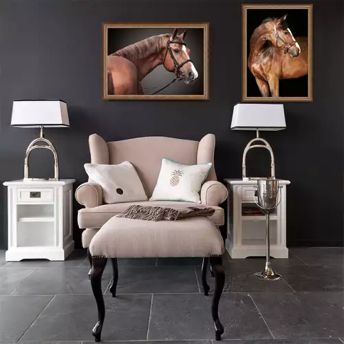 By Kohler  Brown Horse 2 80x60x3cm (105174)