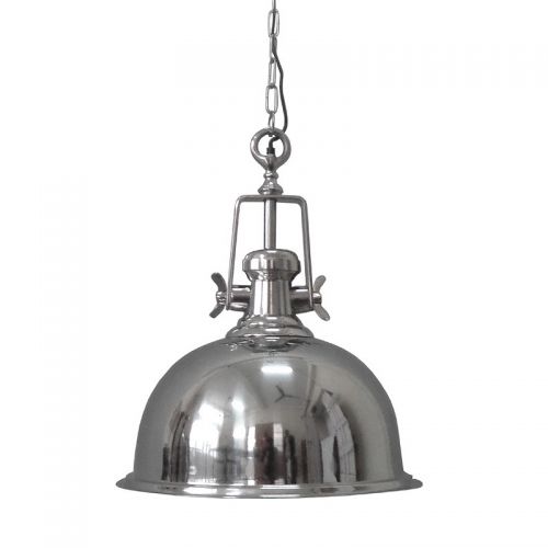 By Kohler  Hanging Light 39x39x47cm silver vintage (115751)