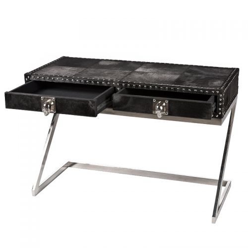 By Kohler  Writing Desk Glenville 110x50x75cm (Black Hair W/Skull) (109997)